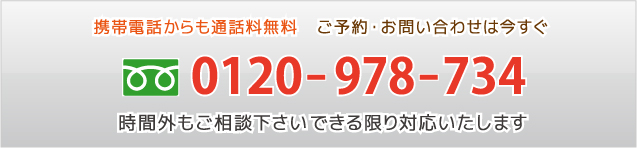 電話番号 0120978734